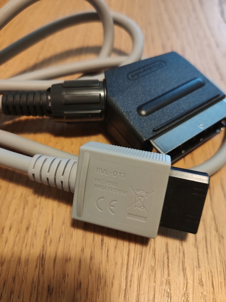 Oryginalny Kabel RGB SCART RVL-013 do konsoli Wii