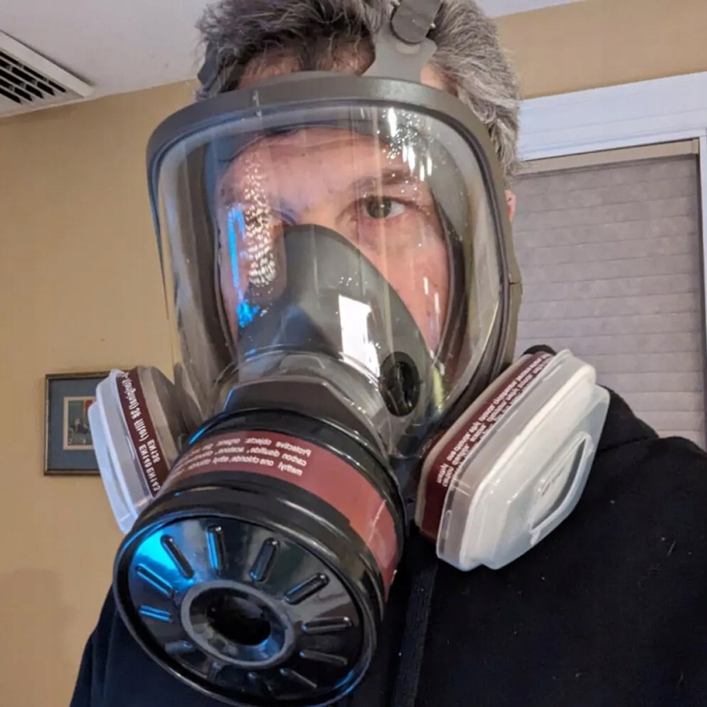 MASKA LAKIERNICZA PRZECIWPYŁOWA OCHRONNA 6800 +FILTR