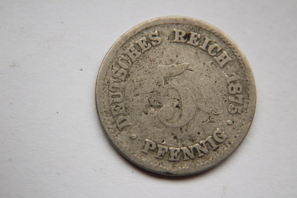 5 PFENNIG 1875 CESARSTWO -W286