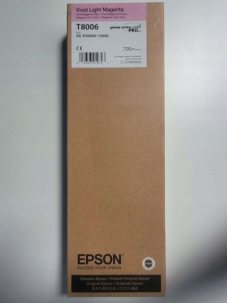 EPSON TUSZ VIVID LIGHT MAGNETA C13T800600
