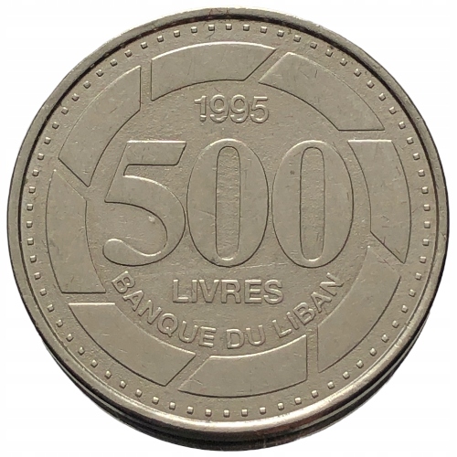 53382. Liban - 500 liwrów - 1995r.