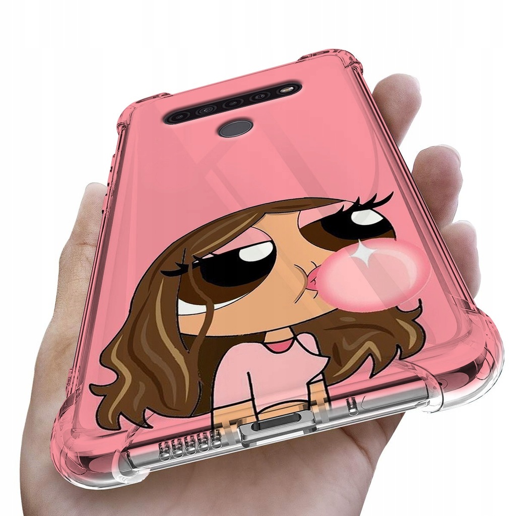 Etui Antishock do LG K51S Case Kwiaty Flower Wzory