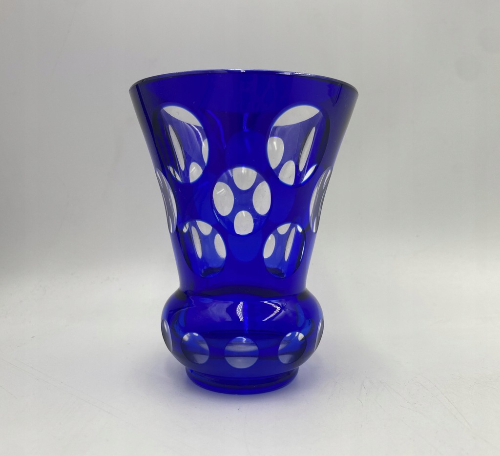 Kobaltowa szklanica Biedermeier