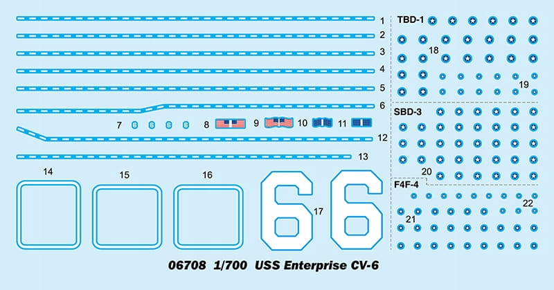 Купить ТРУМПЕТЕР 06708 - 1:700 USS Enterprise CV-6: отзывы, фото, характеристики в интерне-магазине Aredi.ru