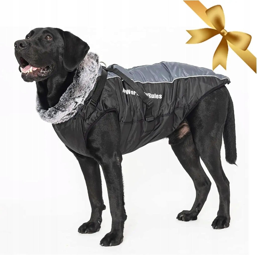Vivi Bear Płaszcz dla dużych psów, płaszcz dla psa, wodoodporny, zintegrowa