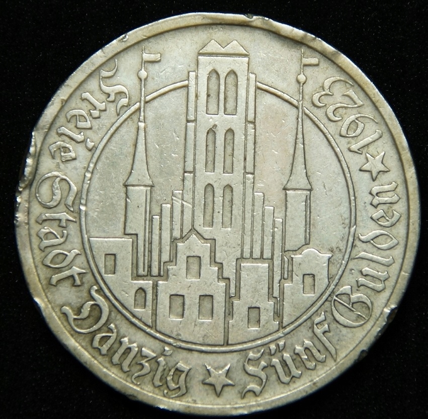 5 guldenów 1923 Wolne Miasto Gdańsk