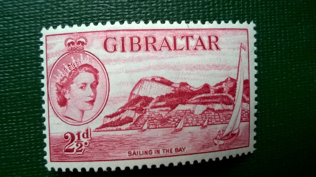 Gibraltar 2,5d czysty (**), QEII, kolonie angielskie