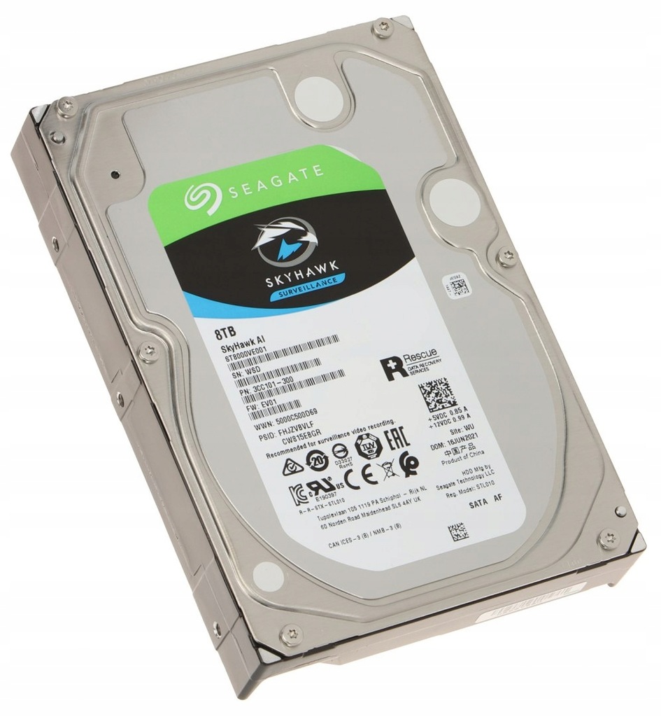 DYSK HDD-ST8000VE001 8TB 24/7 SkyHawk AI SEAGATE