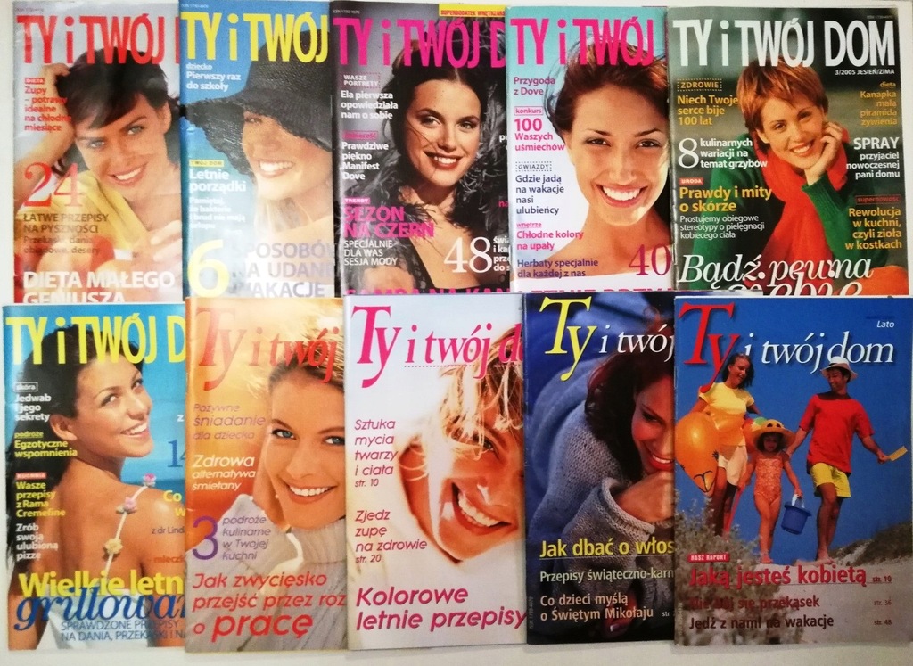 Ty i twój dom -magazyn zestaw 10 numerów 2003-2008