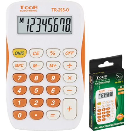 Kalkulator kieszonkowy 8-pozycyjny TR-295-O