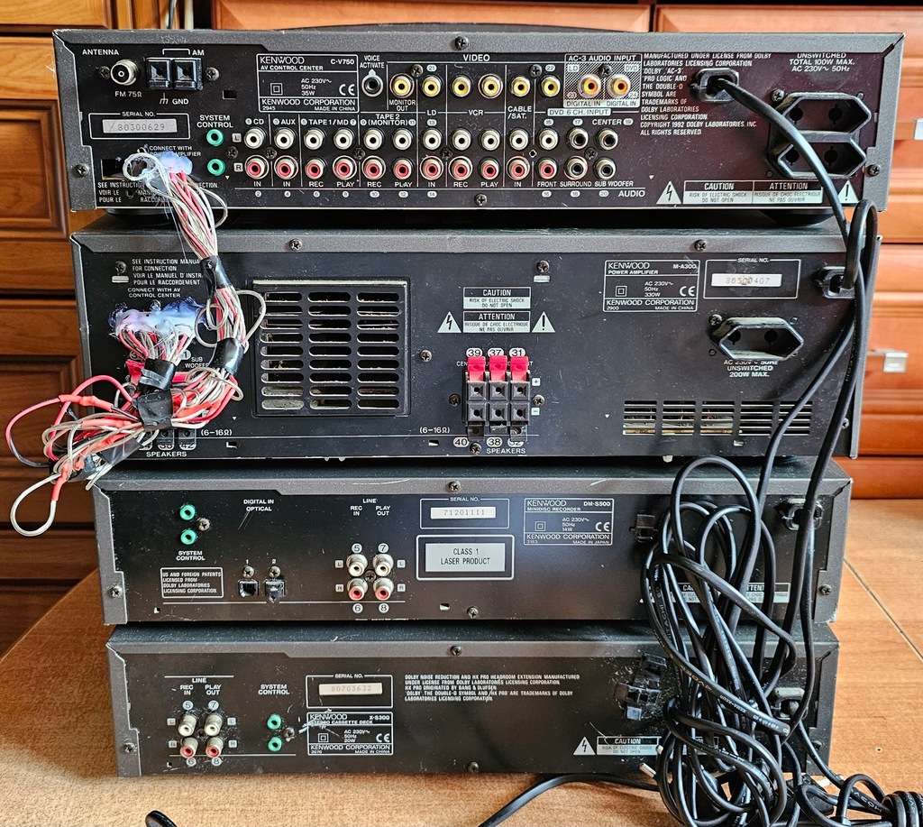 Wieża KENWOOD MA300 PreAmp końcówka MD DMS500 DECK 14497667172