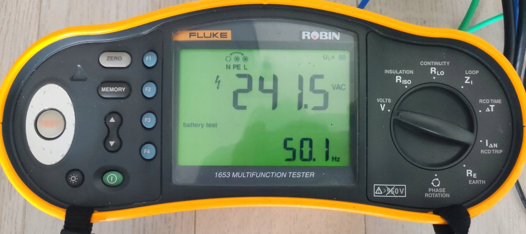Miernik instalacji elektrycznych Fluke 1653