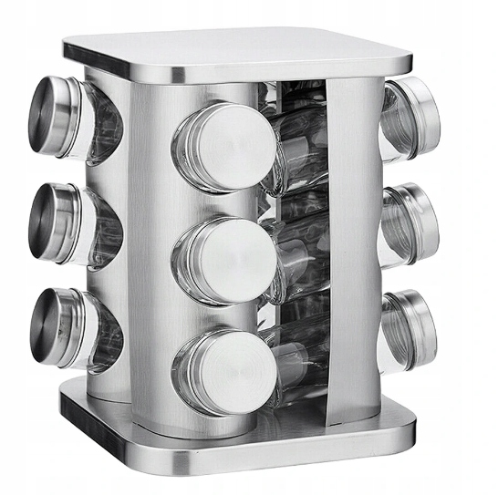 ZESTAW POJEMNIKÓW NA PRZYPRAWY 12 ele