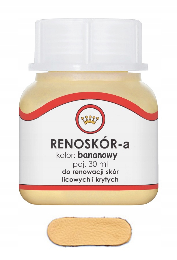 RENOSKÓR FARBA LAKIER DO SKÓRY BANANOWY 30ml