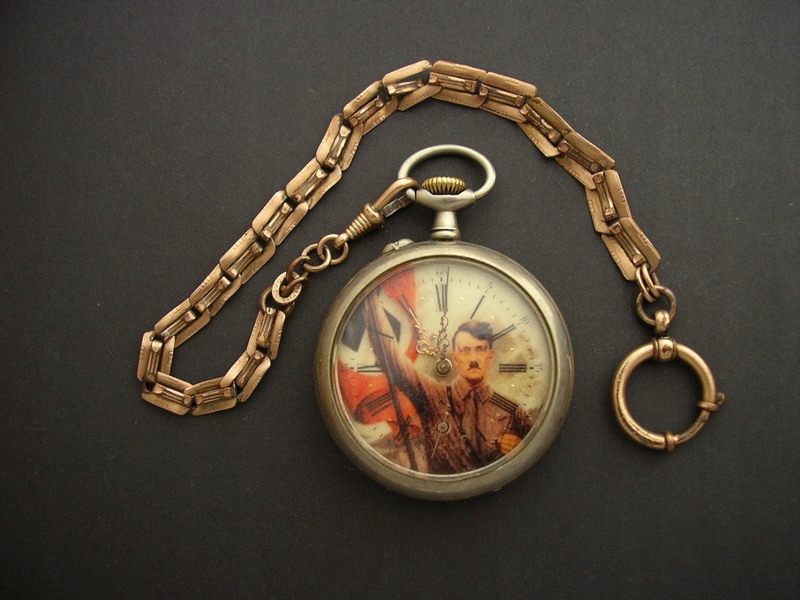 zegarek kieszonkowy A. Hitler z dewizką 1930 / 40