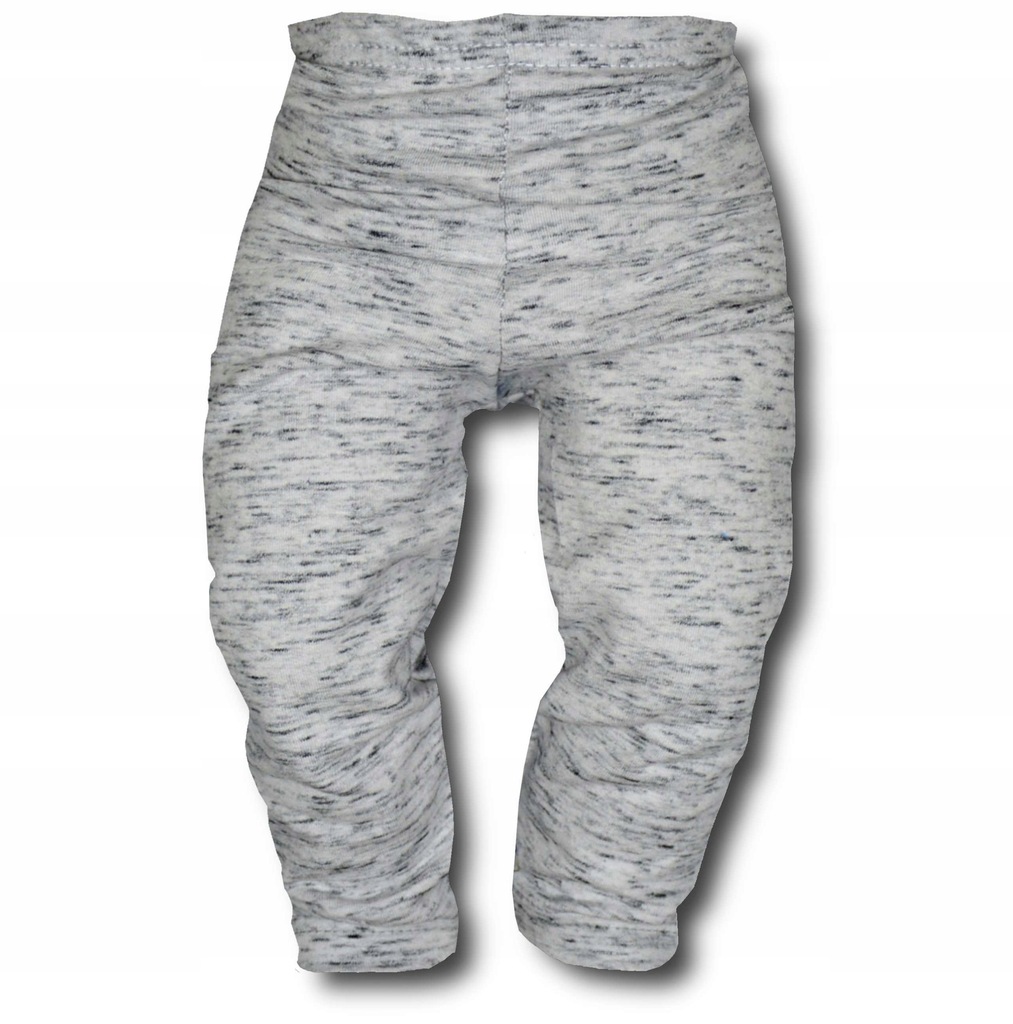 CIEPŁE dziecięce LEGGINSY 104 110 jasnoszare