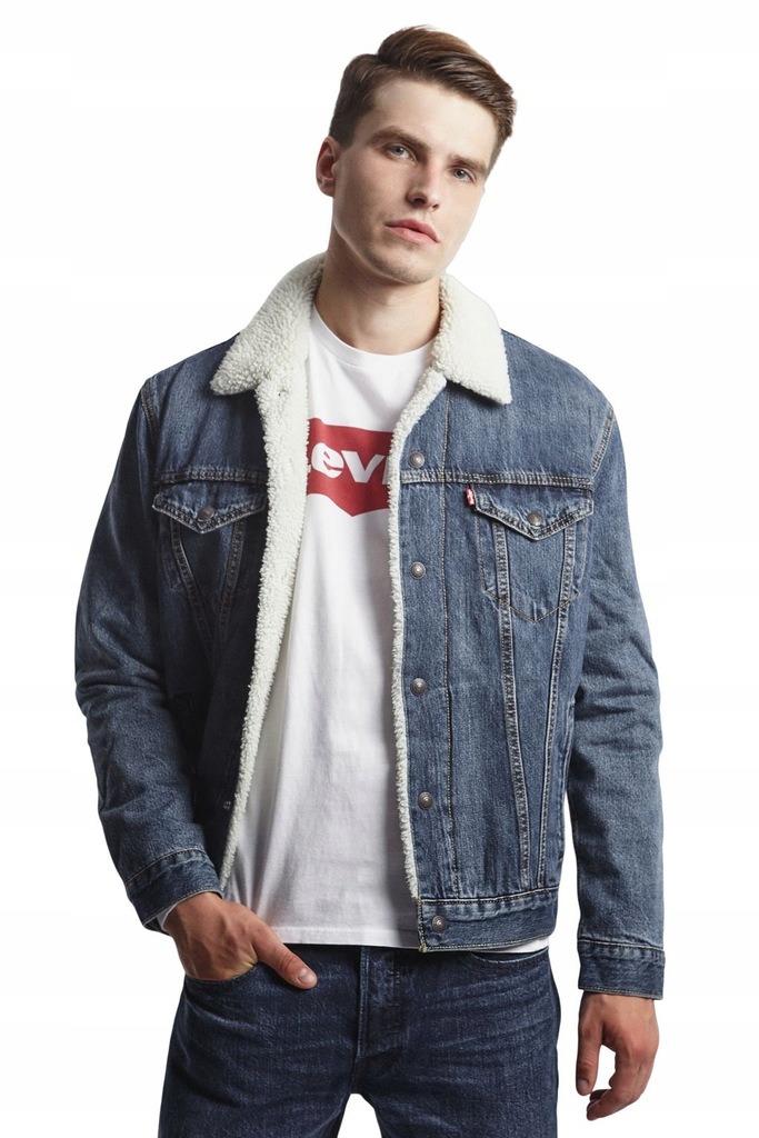 LEVI'S SHERPA TRUCKER JACKET 008 _M_ Męskie Kurtka