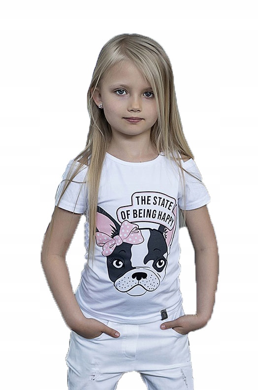 BLUZKA All For Kids t-shirt bluzka 116 122 PIES