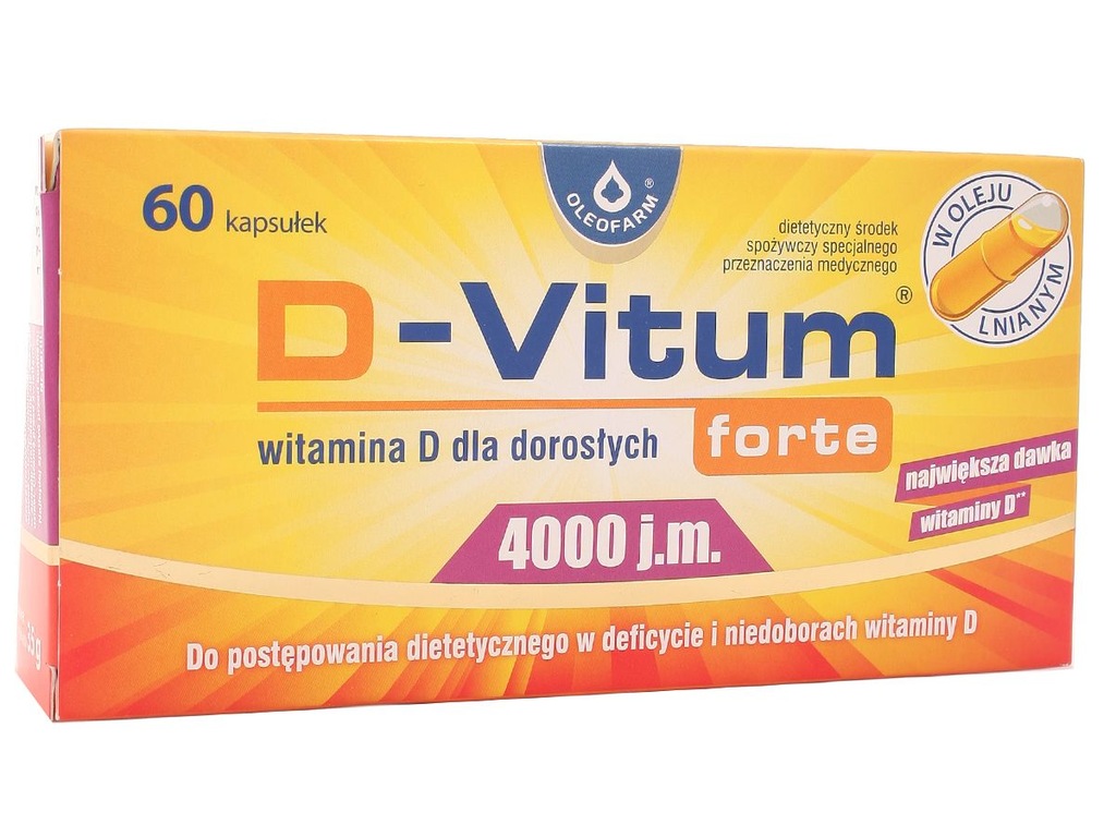 Witamina D3 D Vitum Forte 4000 Jm Oleofarm 60kaps