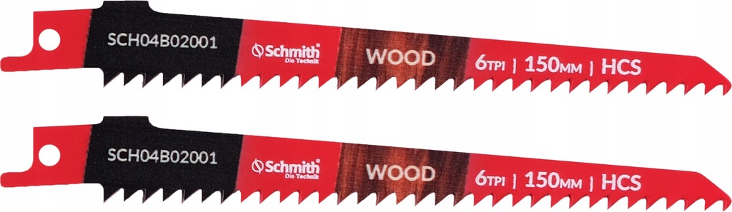 Brzeszczoty do piły szablastej HCS 50CRV 150mm 2 do drewna Schmith