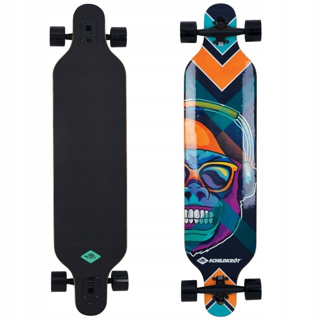 Longboard Deskorolka SCHILDKROT 41' Cool Chimp Deska Skateboard ABEC11