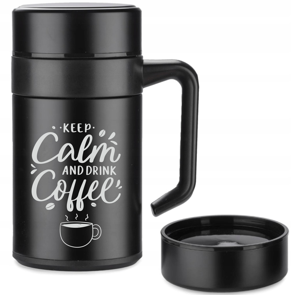 Kubek termiczny premium z uchwytem własny grawer