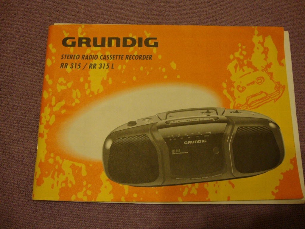 Купить Инструкция; магнитола GRUNDIG RR315; 1998 год: отзывы, фото, характеристики в интерне-магазине Aredi.ru