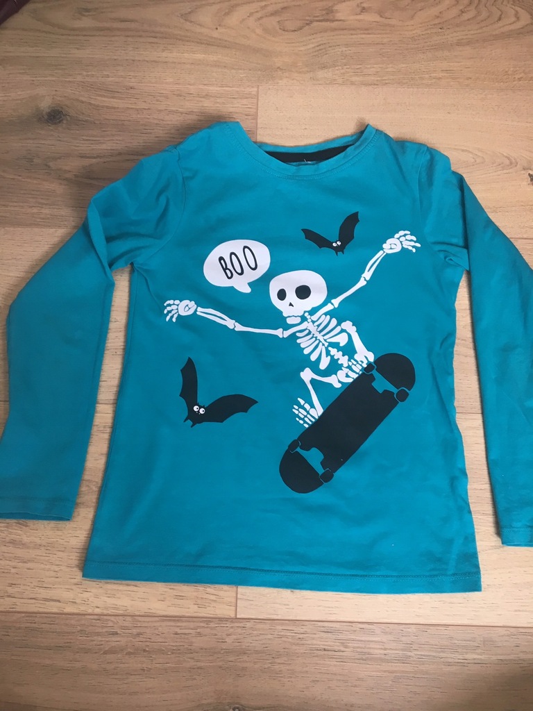 Endo/Cool Club 2 koszulki 128 alfabet/szkielet