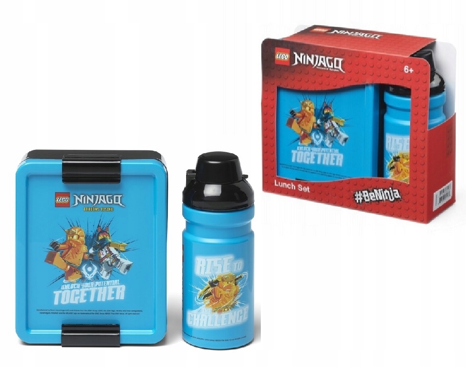 LEGO NINJAGO LUNCHBOX DRAGONS RISING POJEMNIKI BIDON i BOX 40581741
