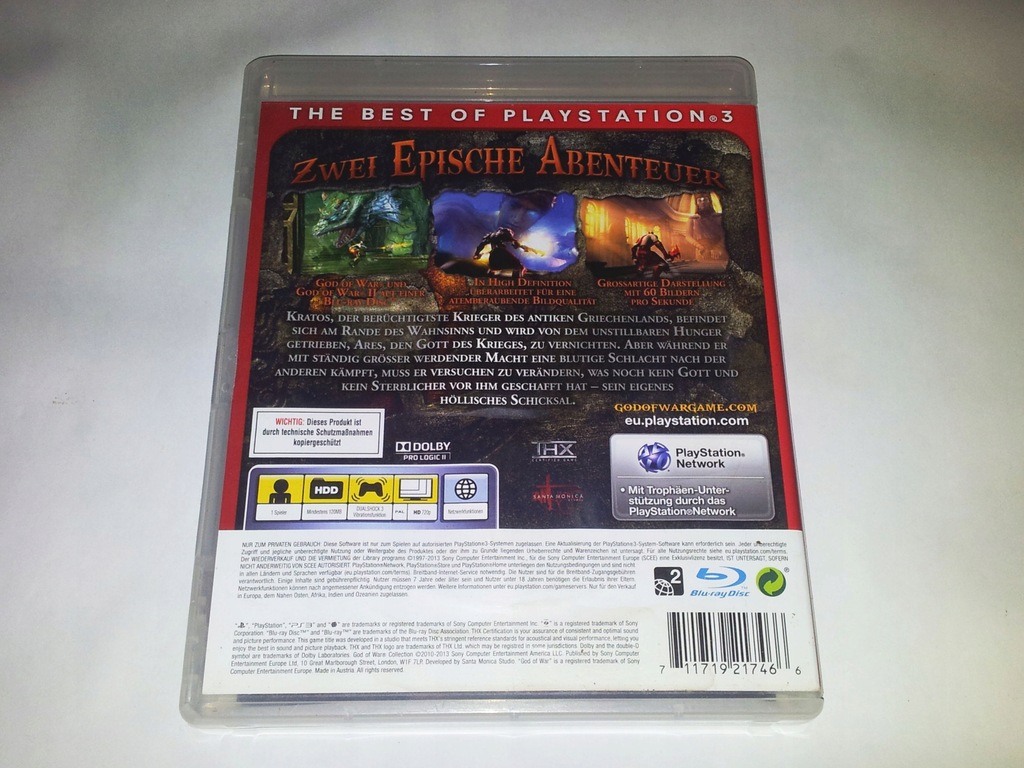 Купить Прочитать описание --- Коллекция God of War 1 --- PS3: отзывы ...