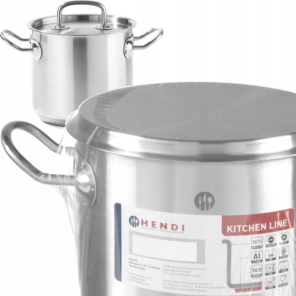 Garnek wysoki Kitchen Line z pokrywką 5 l śr. 200