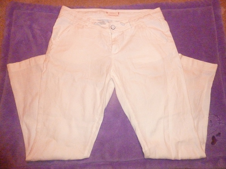 Białe spodnie ESPRIT