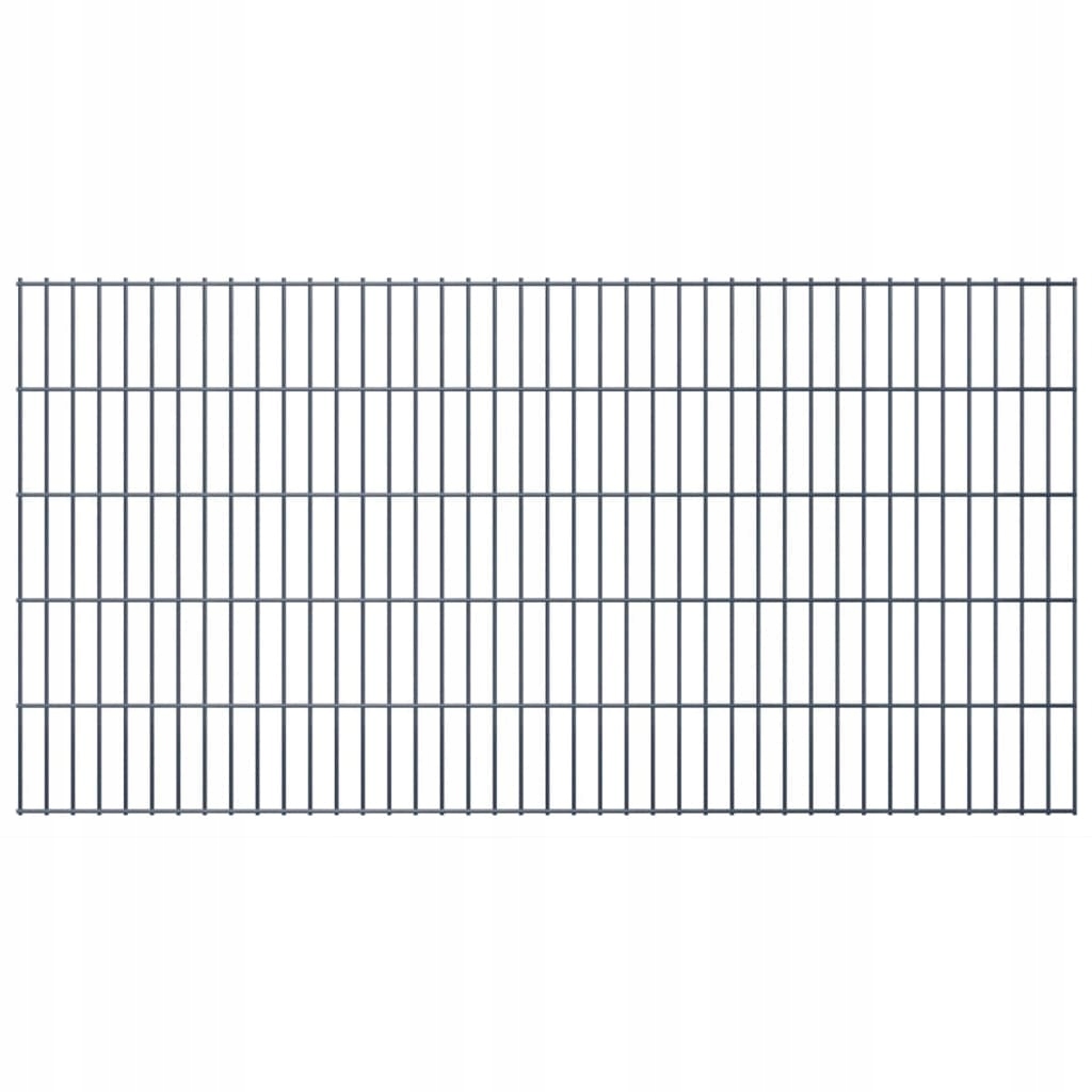 2D Panele ogrodzeniowe 2008x1030 mm 6 m szare 3 sz