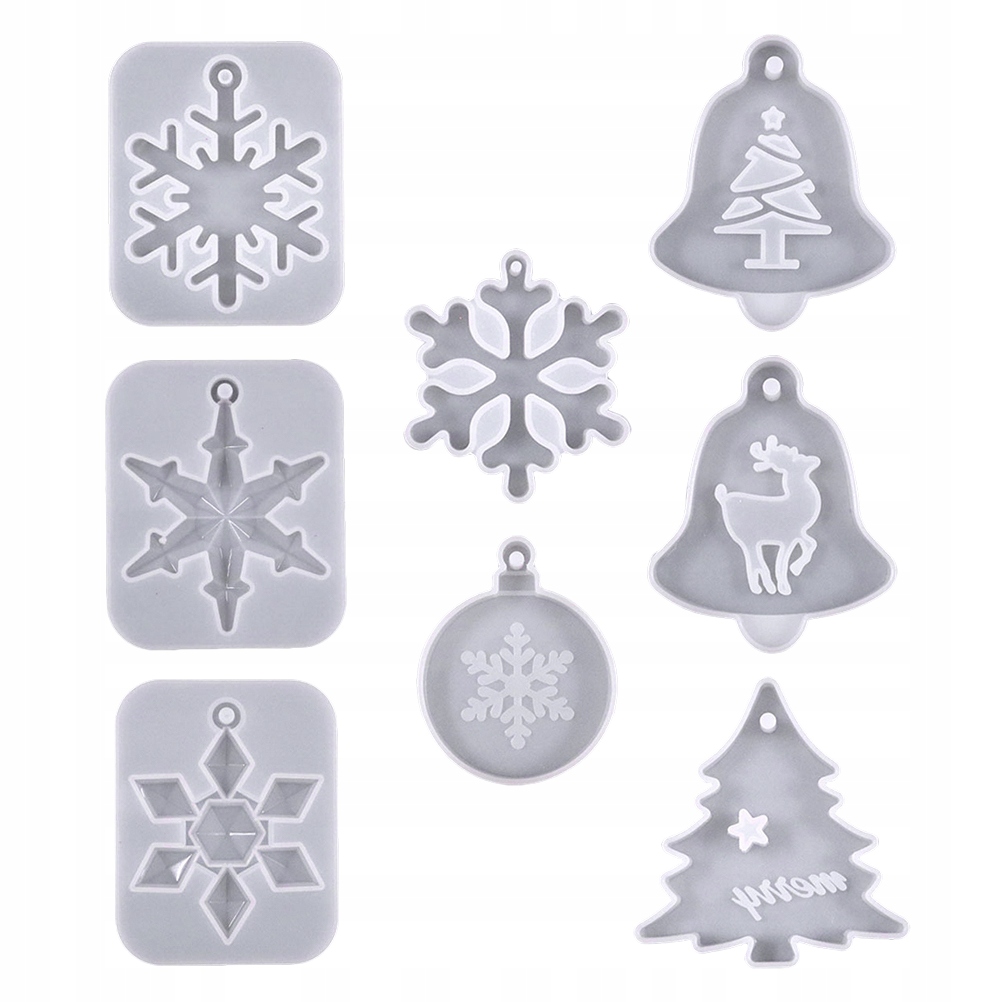 Christmas Keychain Molds Reverse Mould Casting