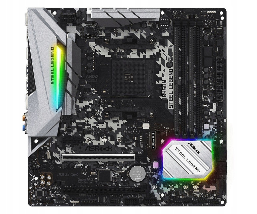 Купить Материнская плата ASRock B450M Steel Legend micro ATX: отзывы, фото, характеристики в интерне-магазине Aredi.ru