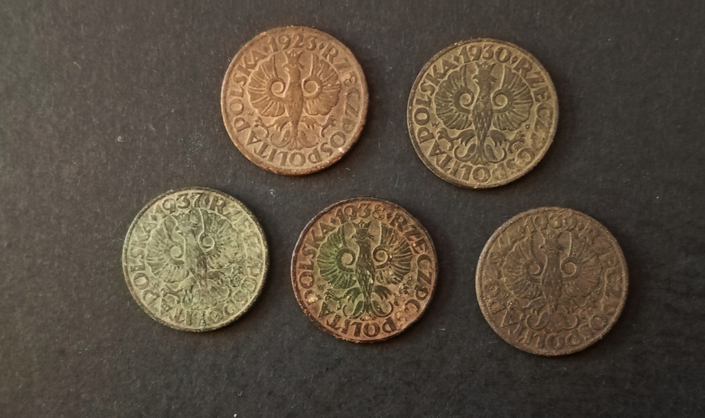 K005 LOT 5 GROSZY - 5 SZTUK