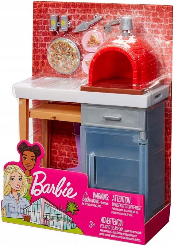 Mattel Mebelki Ceglany piec ogrodowy Barbie