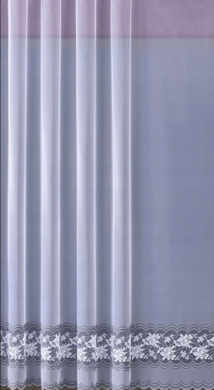 FIRANA SZARA ŁADNA ZDOBIONA SZARYM OZDOBIENIEM NA DOLE 600x250 4623