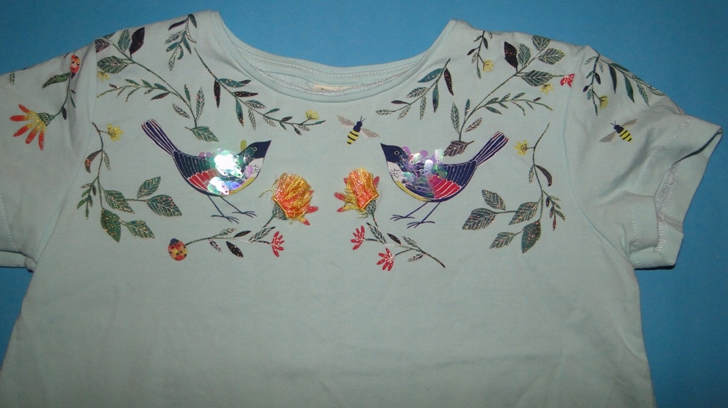 Zara śliczna bluzeczka dziewczynka,urocze ptaszki.