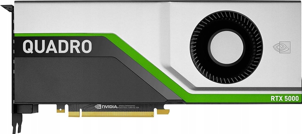 NVIDIA Quadro RTX 5000 16GB GDDR6 256bit CUDA Tensor RT 4x DP 1x USB-C
