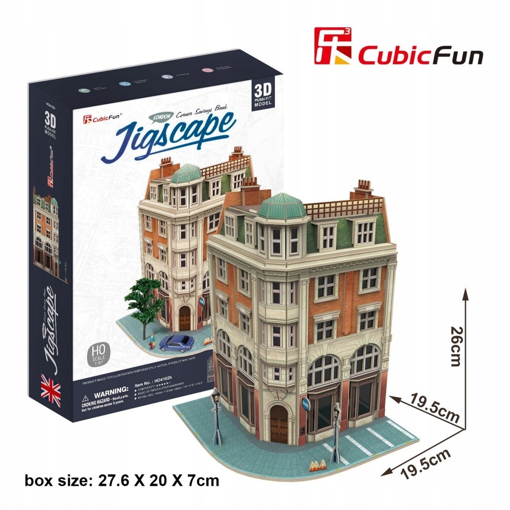 CUBICFUN Puzzle 3D Corner Savings Bank