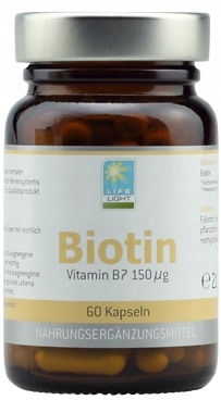 BIOTIN 150mcg 60 KAPSUŁEK BIOTYNA WITAMINA B7 H S