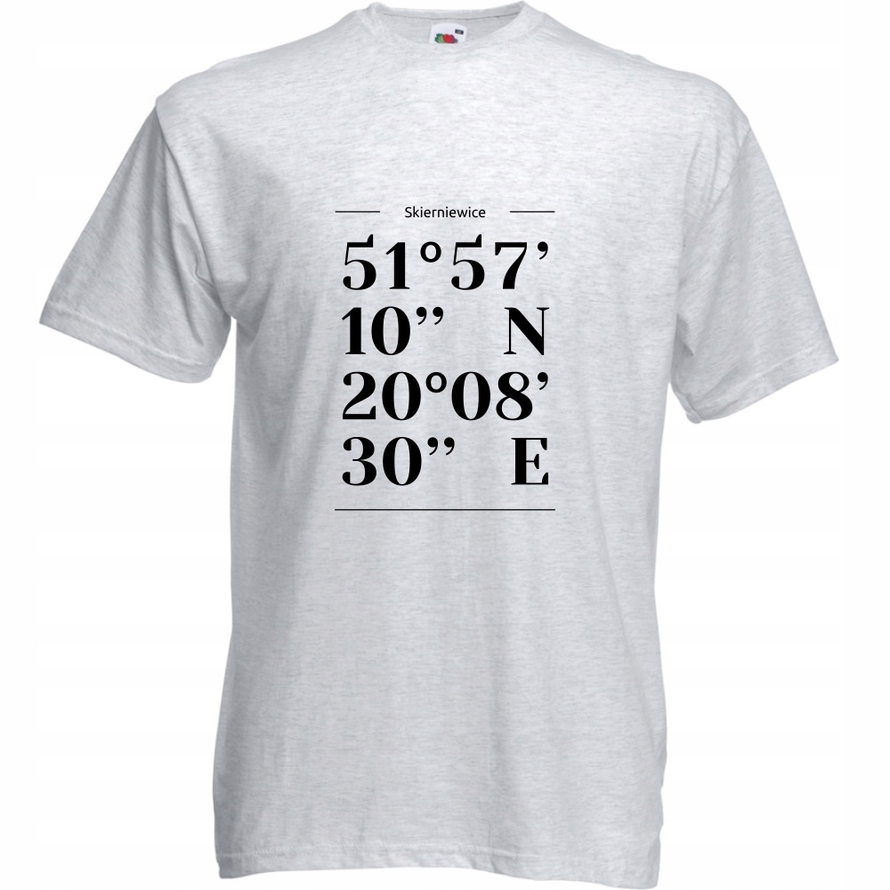 Koszulka Skierniewice miasto Polska M ash szara
