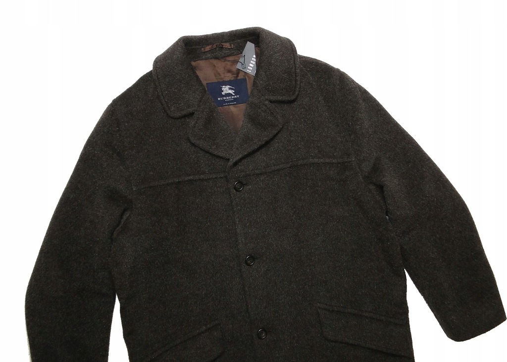 Plaszcz BURBERRY Coat Trench Wełniany Wool Mohair
