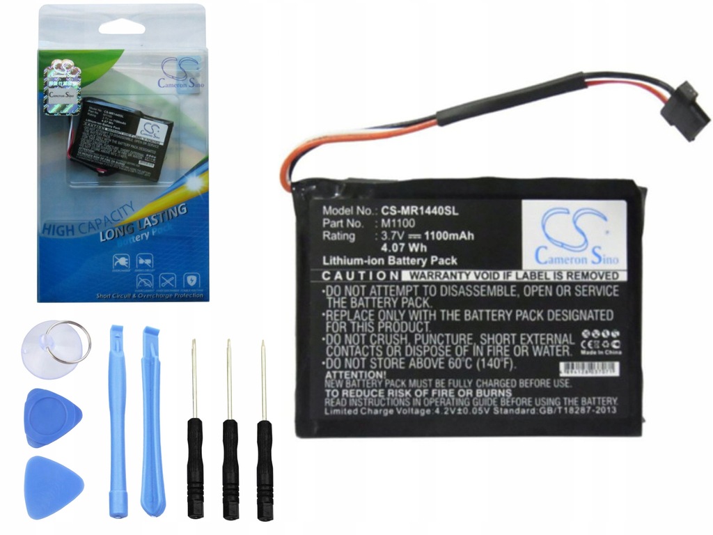 AboutBatteries Akku Für Mio GPS & Navman - 1300mAh Li-Ion Ersatzakku