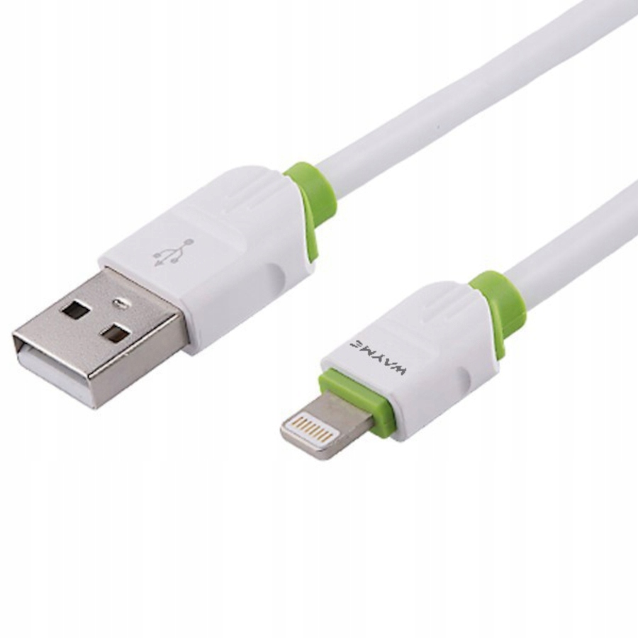 Kabel USB > Lightning, 100cm, silikonowy okrągły + Alkotest jednorazowy