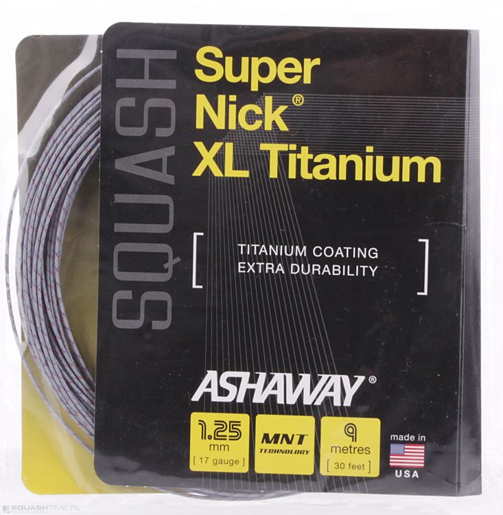 Naciąg squash Ashaway SuperNick XL Titanium - box