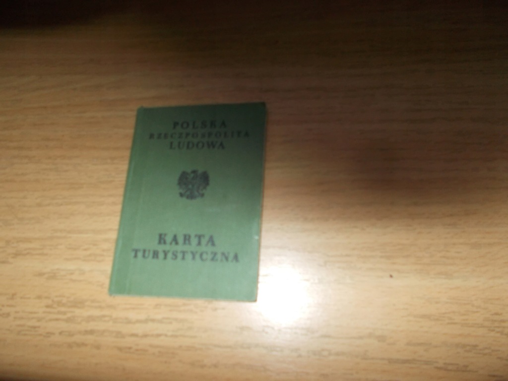 Karta turystyczna 1958r Warszawa