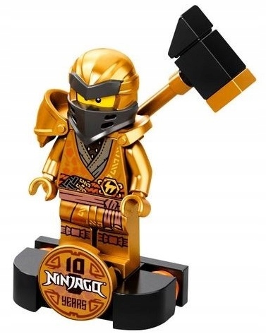 LEGO figurka Złoty Cole 10-lecie Ninjago Limited