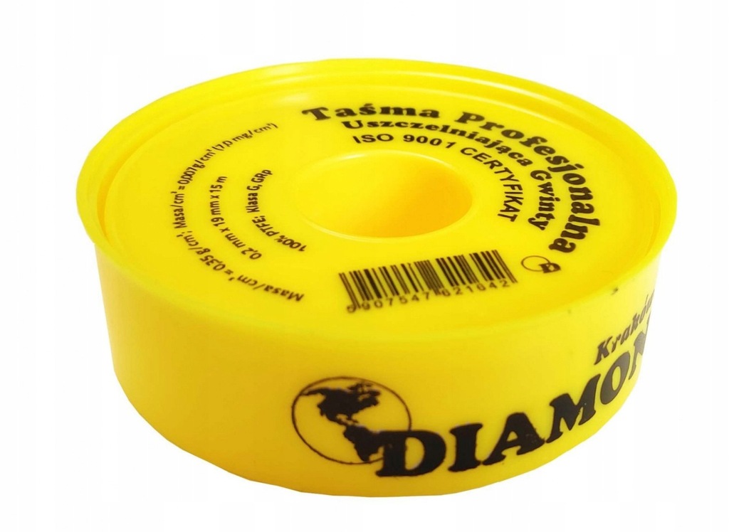 TAŚMA TEFLONOWA JUMBO 0,2 MM X 19 MM X 15M